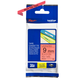 Compatible Brother Black On Red Label Casette Tape TZ421 9mm