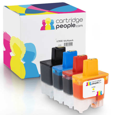 12PK Original Brother LC900 Ink Cartridges in Clear Bag 3/3/3/3