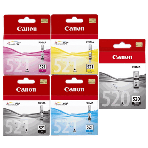 10PK Original Canon PGI520/CLI521 Ink Cartridges in White Box 2/2/2/2/2