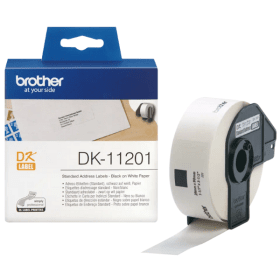 Compatible DK11201 Std Address Labels Black on White 29mm x 90mm