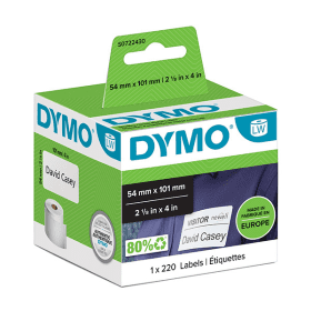 Compatible Dymo 99014 Shipping Name Badge Labels 1 x 220 Adhesive Labels 54mm x 101mm
