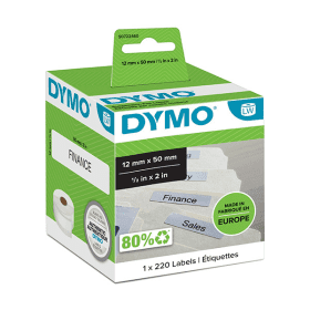 Compatible Dymo 99017 Suspension File Labels 1 x 220 Adhesive Labels 12mm x 50mm