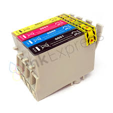 20PK Original Epson T0551-4 Ink Cartridges in Clear Bag 8/4/4/4