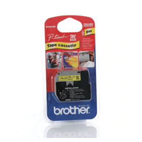 Original Brother Black on Yellow Label Casette Tape MK631 12mm