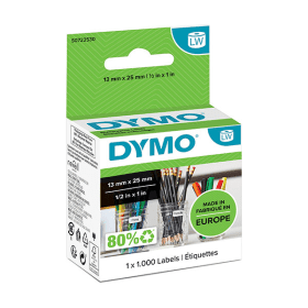 Original Dymo 11353 Multi Purpose Labels 1 x 1000 Adhesive Labels 13mm x 25mm