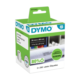 Original Dymo 99012 Large Address Labels 260 Adhesive Labels 36mm x 89mm