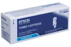 Original Epson Aculaser C1700 Cyan Toner Cartridge C13SO50613