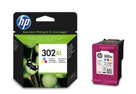 Original HP 302XL Ink Colour Cartridge HP 302XLC F6U67AE